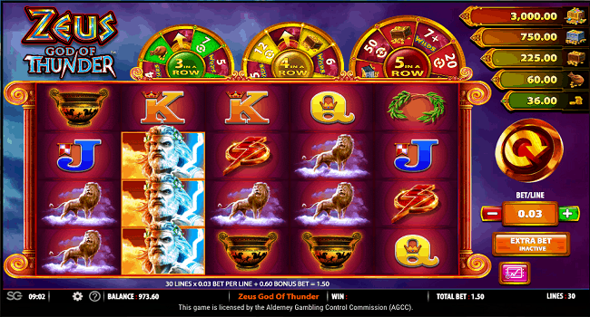 Zeus God of Thunder Slot Review