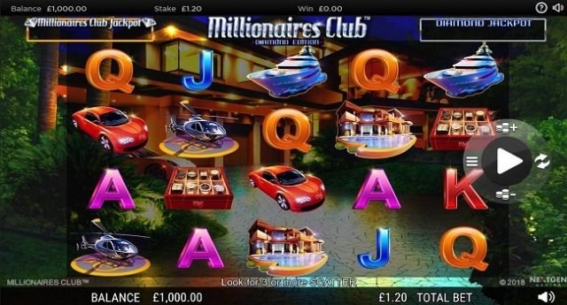 Millionaires Club Diamond Edition Jackpots Slot Review