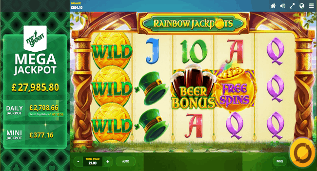 Rainbow Jackpots Slot Review
